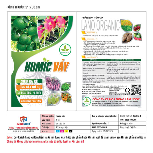 Alternative view of HUMIC VẢY-1KG