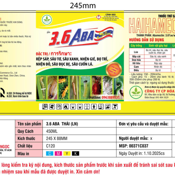 Alternative view of Aba Thái-450ML