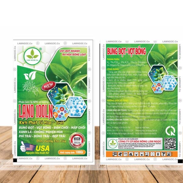 LANO 100LN BUNG ĐỌT-VỌT BÔNG 100GR