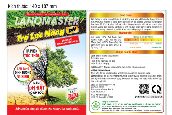 TRỢ LỰC NÂNG PH- 5 LÍT - Ảnh 2