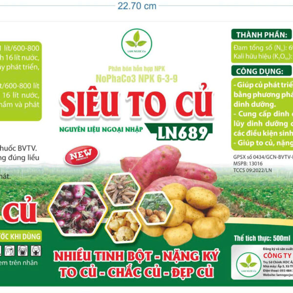 Alternative view of SIÊU TO CỦ LN 689-500ML