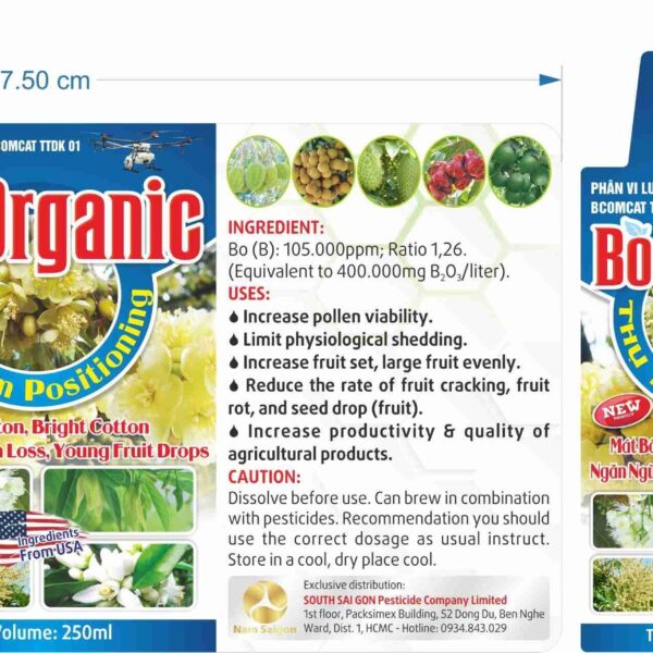 Alternative view of BO ORGANIC -250ML