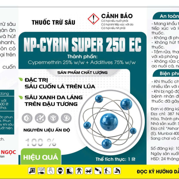 Alternative view of NP-CYRIN SUPER 250EC- 1 LÍT(CHAI NHỰA)