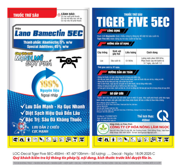 LANO BAMECTIN 5EC-450ML - Ảnh 2