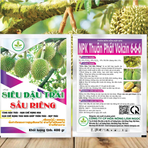 Túi Siêu đậu trái sầu riêng - 400gr