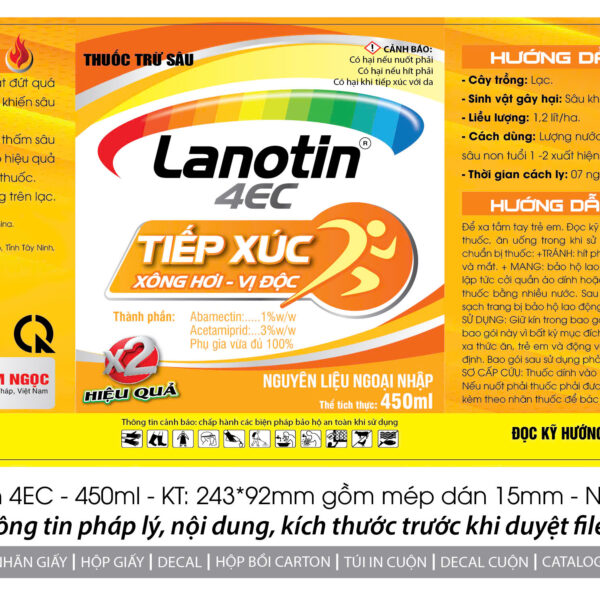 Alternative view of LANOTIN 4EC - 450ML