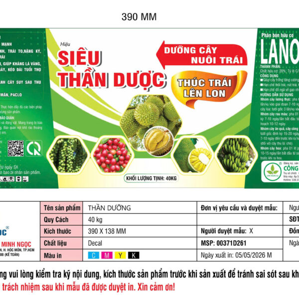 Alternative view of SIÊU THẦN DƯỢC-40KG
