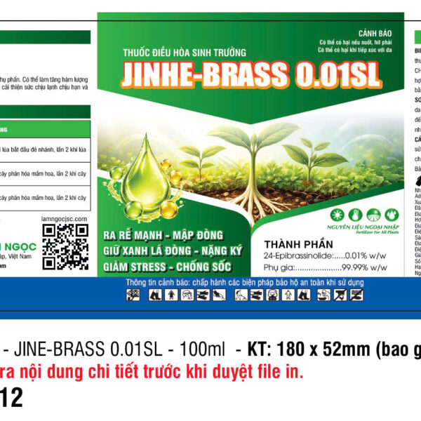 Alternative view of JINHE-BRASS 0.01SL - 100ML