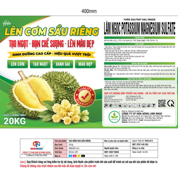 Alternative view of LÊN CƠM SẦU RIÊNG-20KG