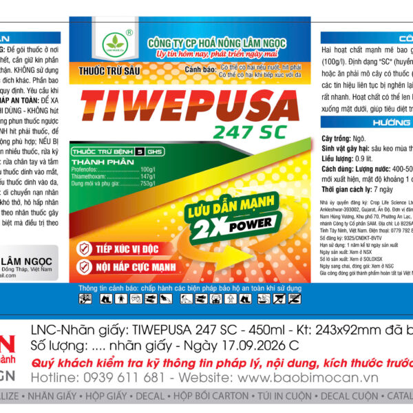 Alternative view of TIWEPUSA 247SC - 450ML